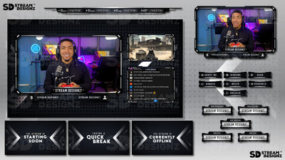 stream overlay package monochrome feature image stream designz