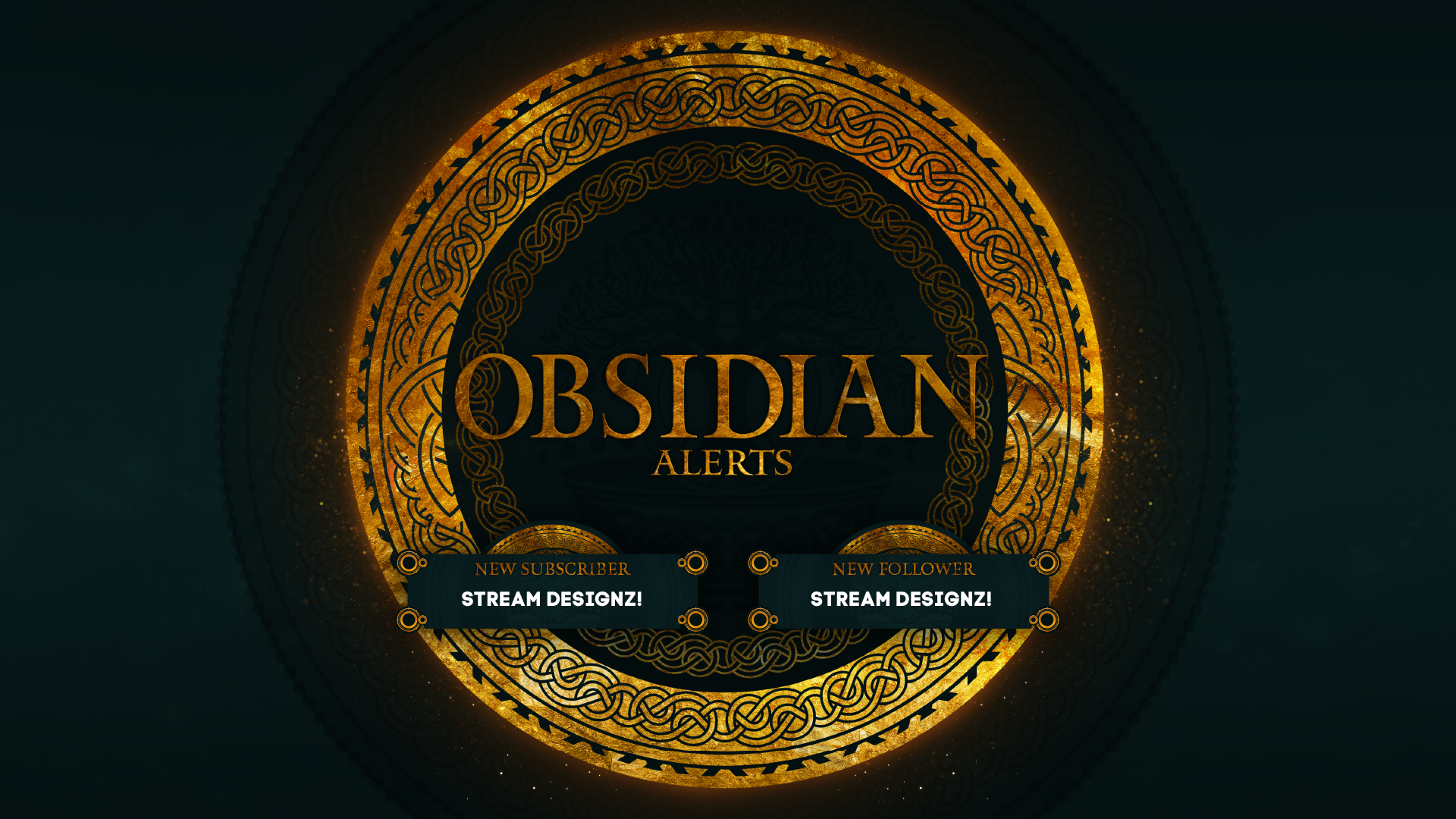 Animated stream alerts thumbnail obsidian stream designz
