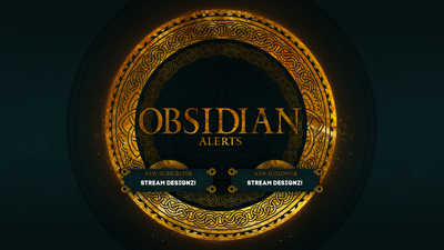 Animated stream alerts thumbnail obsidian stream designz