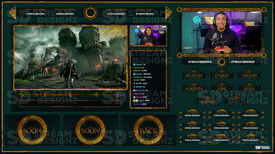stream overlay package feature image obsidian stream designz