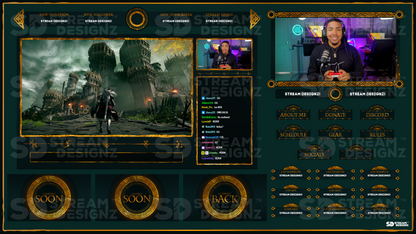 stream overlay package feature image obsidian stream designz