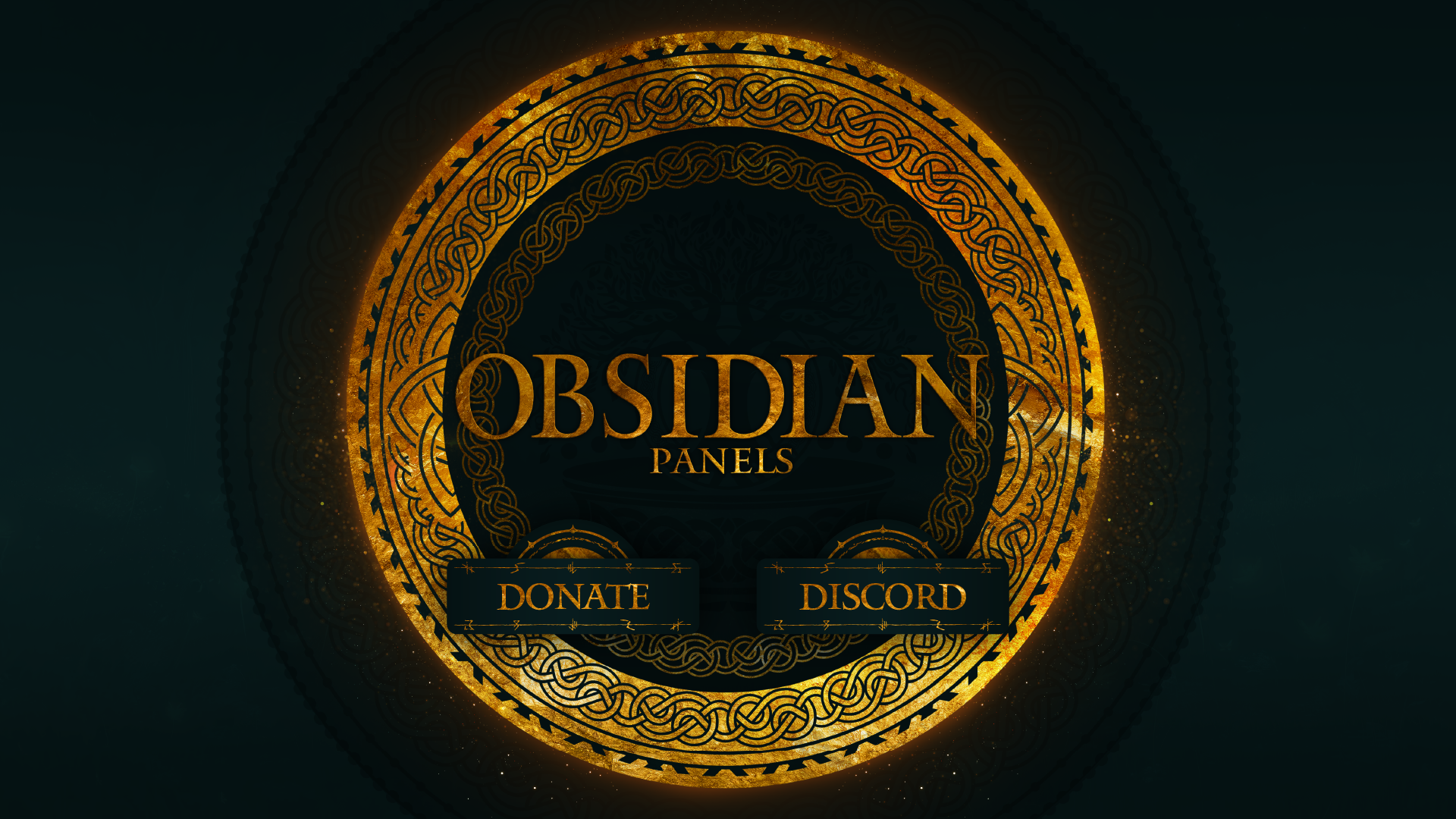 Twitch panels thumbnail obsidian stream designz