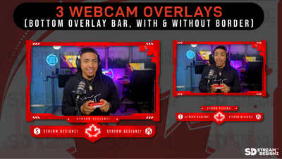 stream overlay package 3 webcam overlays oh canada stream designz
