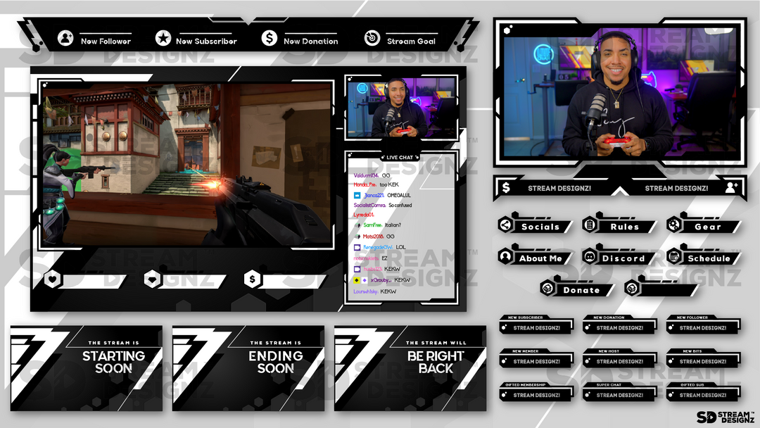 Animated Stream Overlay Packages – Stream Designz
