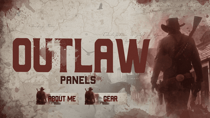 Twitch panels thumbnail outlaw stream designz