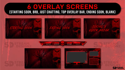 animated stream overlay package paranormal overlay screens stream designz