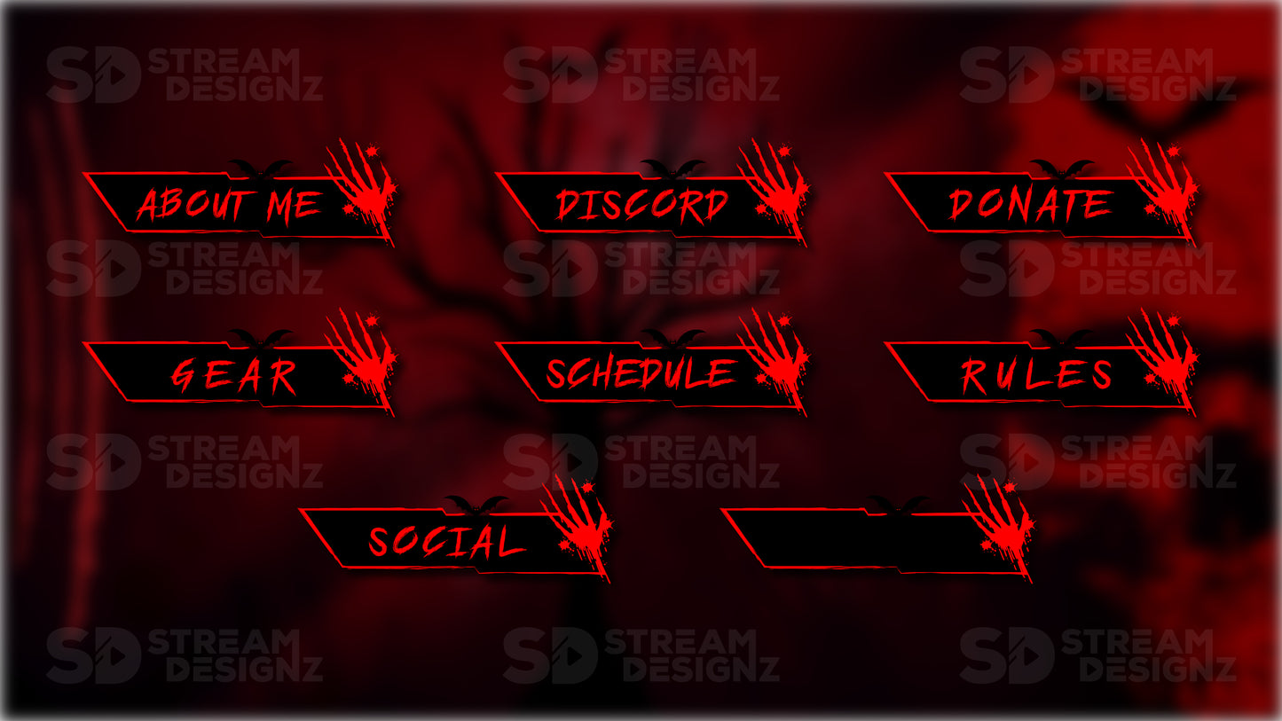 twitch panels paranormal preview thumbnail stream designz