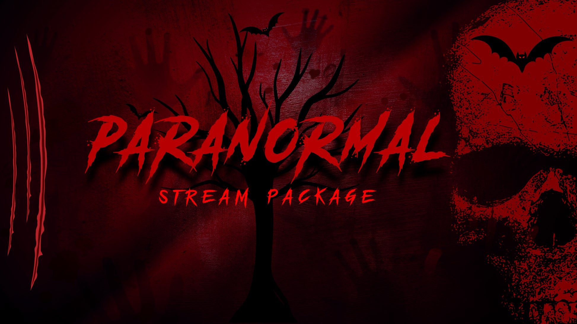 animated stream overlay package paranormal thumbnail stream designz