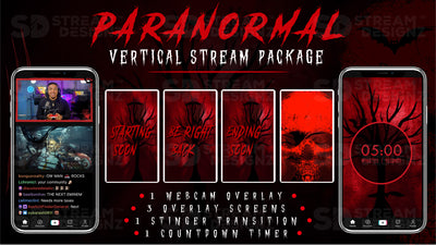 vertical stream overlay package feature image paranormal stream designz