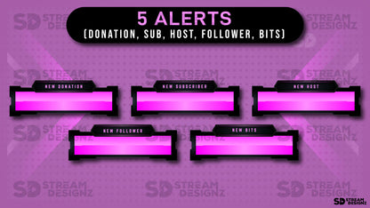 animated stream alerts pink fury 5 alerts preview image stream designz