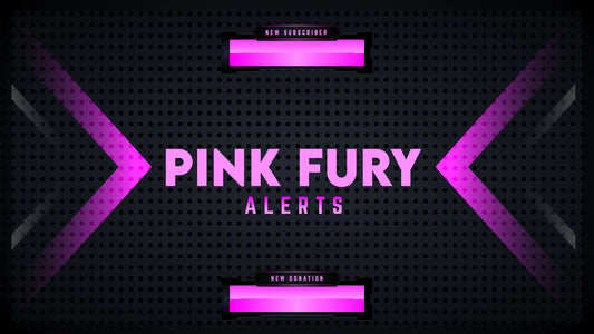 animated stream alerts pink fury thumbnail stream designz