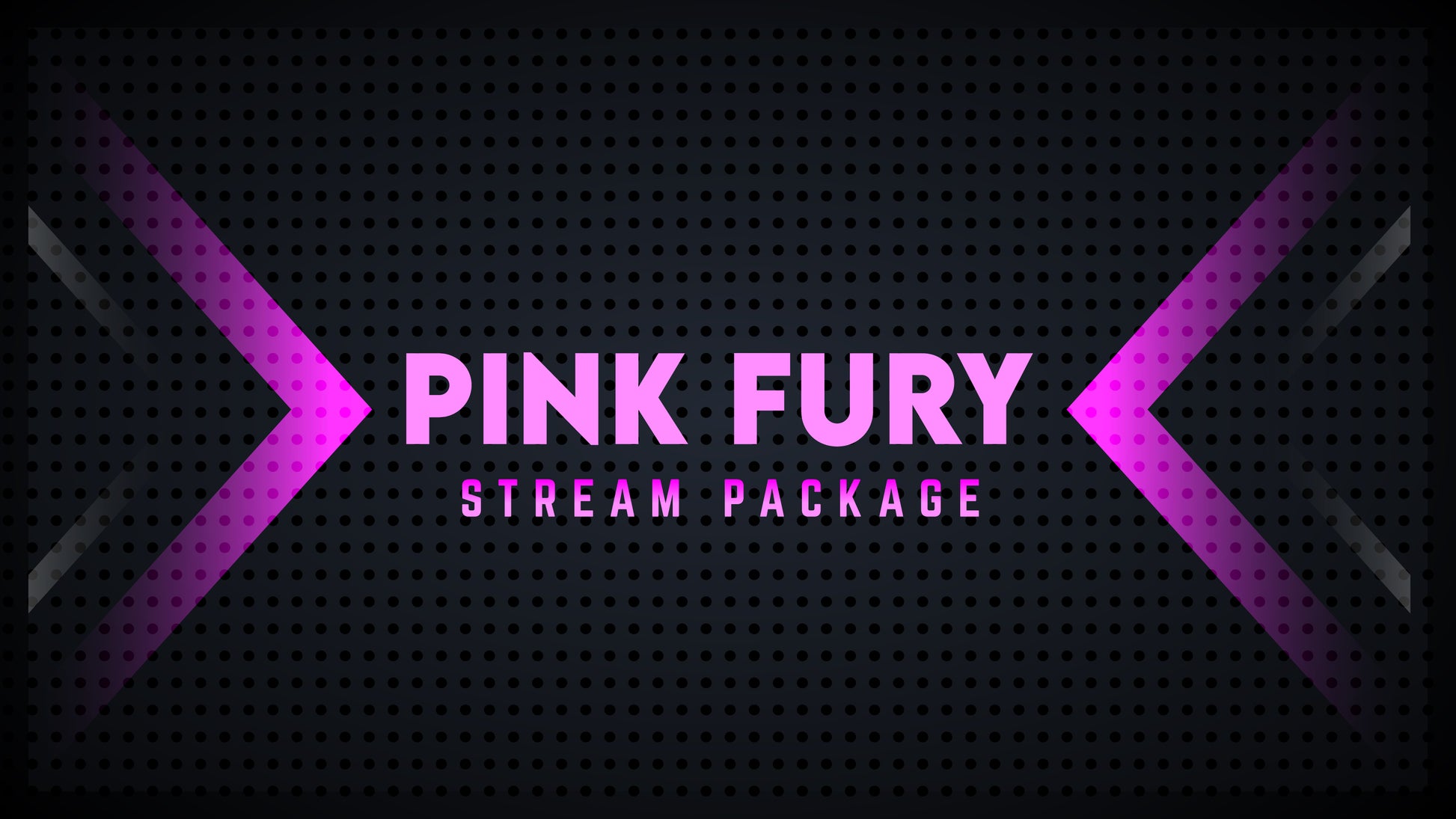 Static Stream overlay package pink fury thumbnail stream designz