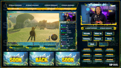 stream overlay package feature image pixel world stream designz