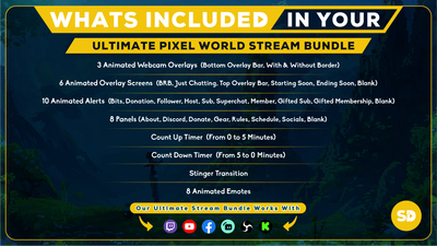 Ultimate stream bundle whats included in your bundle pixel world stream designz