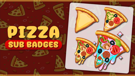 6 pack sub badges thumbnail pizza stream designz