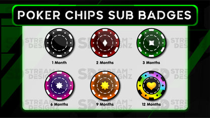6 pack sub badges preview image poker chips stream designz