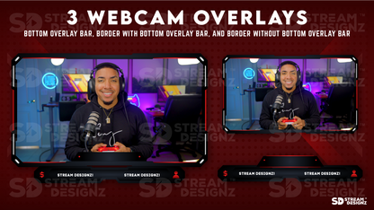 Stream Overlay Package 3 webcam overlays project zero Stream Designz