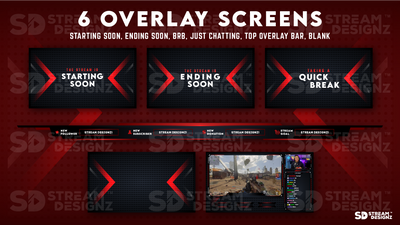 Animated Stream Overlay Package - "Project Zero" - Stream Designz