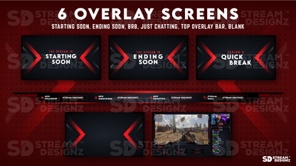 Animated Stream Overlay Package - "Project Zero" - Stream Designz