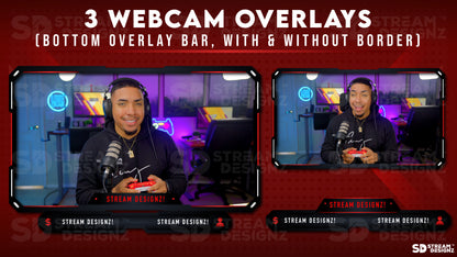 Stream Overlay Package 3 webcam overlays project zero Stream Designz