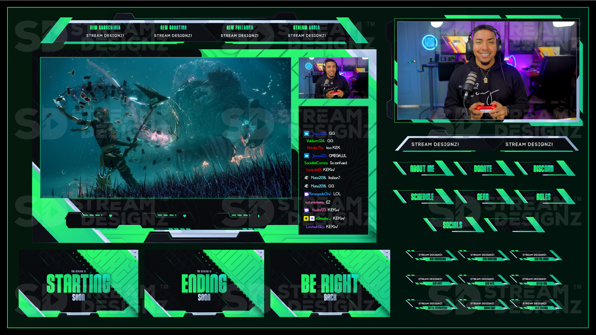 stream overlay package feature image pulse stream designz