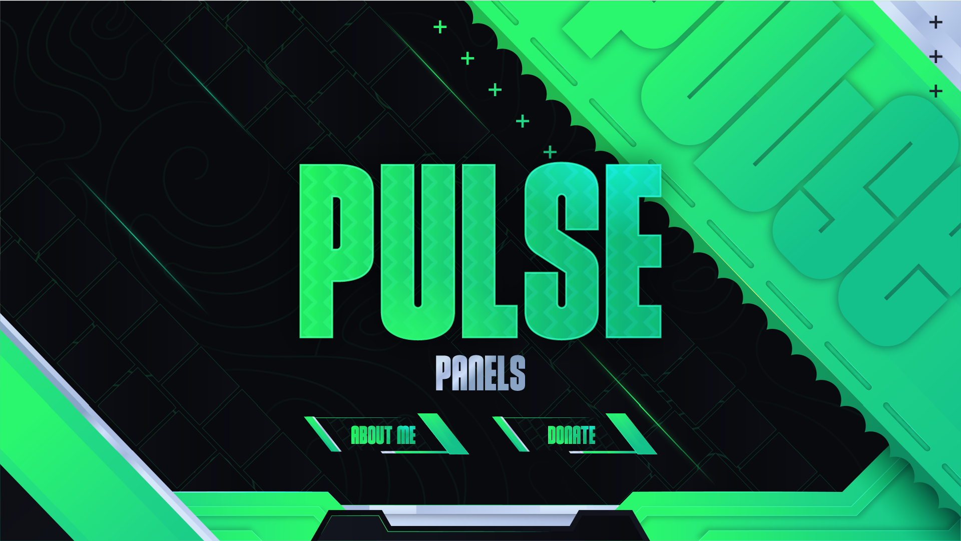 Twitch panels thumbnail pulse stream designz