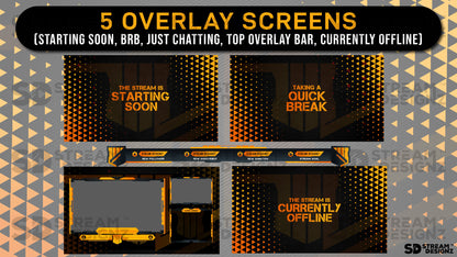 Animated stream overlay package reload 5 overlay screens stream designz