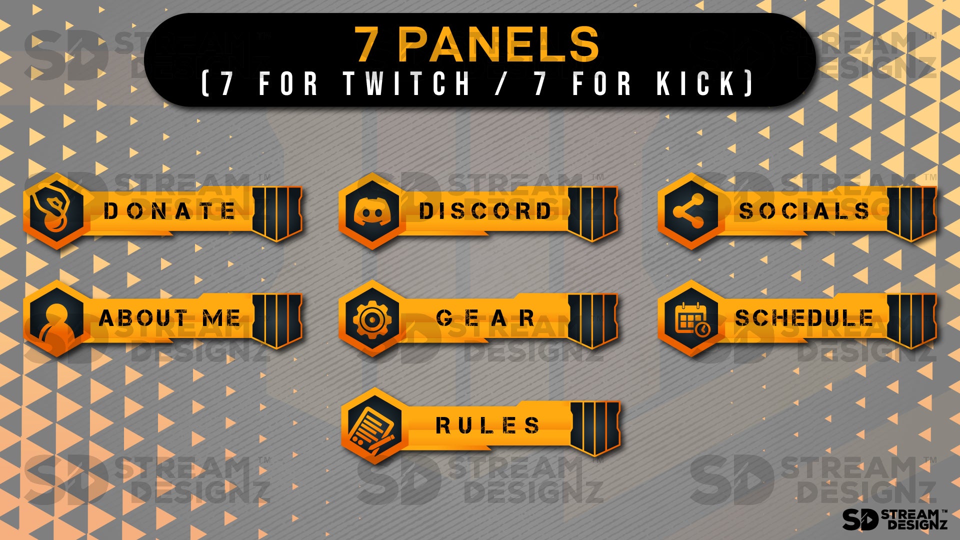 stream overlay package 7 panels reload stream designz