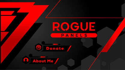 Twitch panels rogue thumbnail stream designz