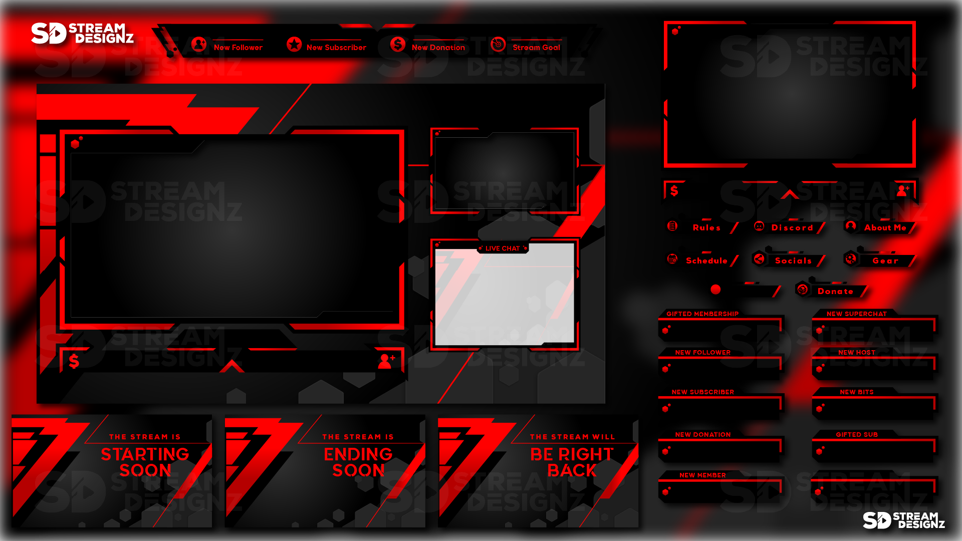 static stream overlay package - rogue feature image - stream designz