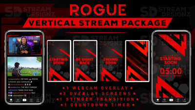 vertical stream overlay package feature image rogue stream designz