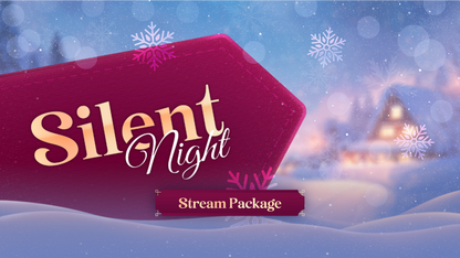 stream overlay package thumbnail silent night stream designz