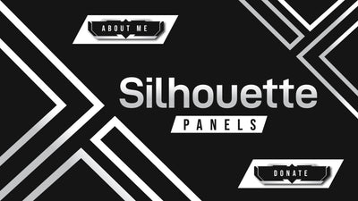 Twitch panels Silhouette thumbnail stream designz