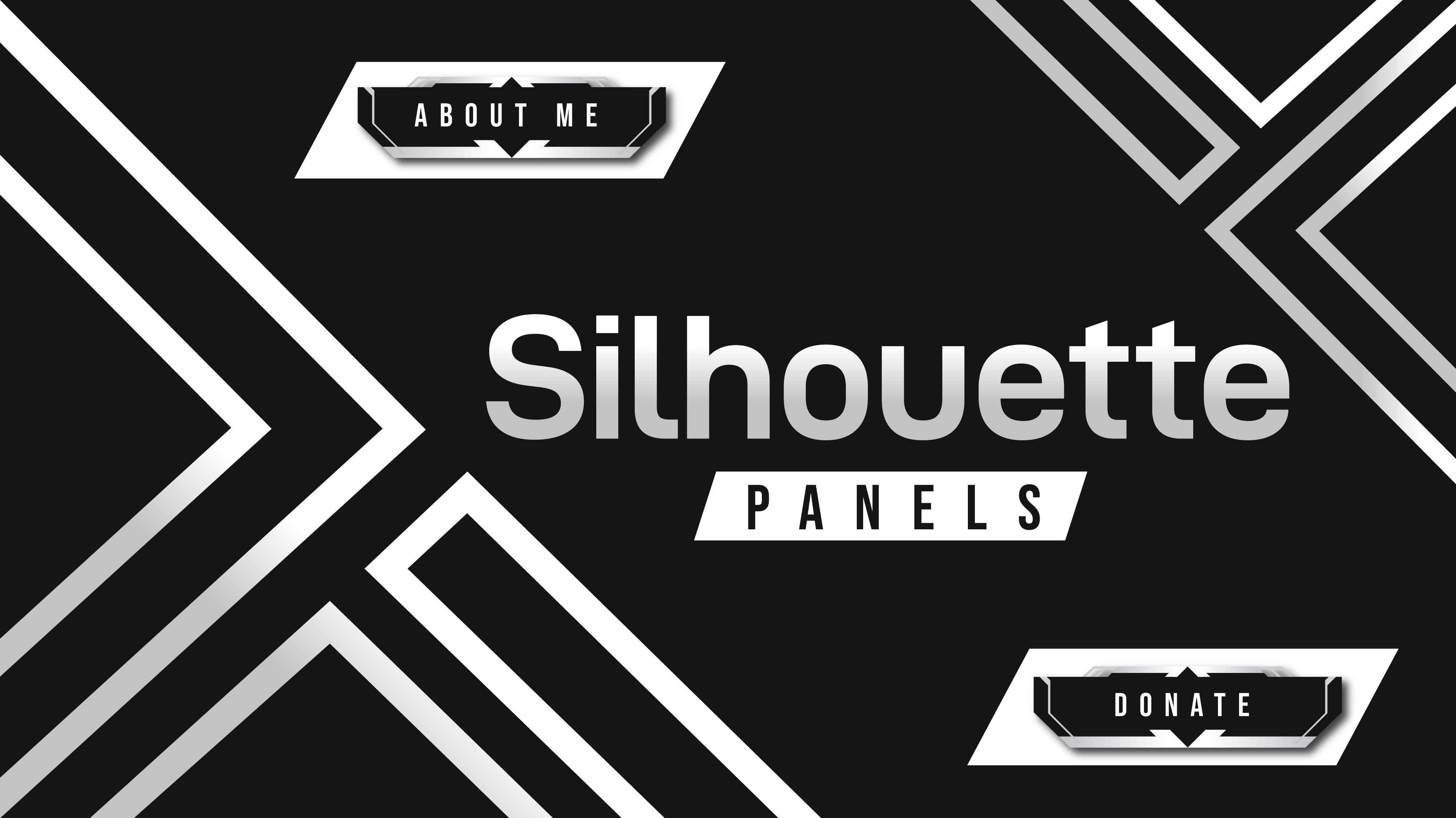 Twitch panels Silhouette thumbnail stream designz