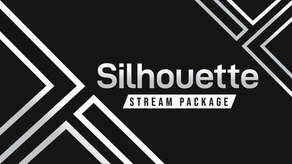 Static stream overlay package Silhouette thumbnail stream designz
