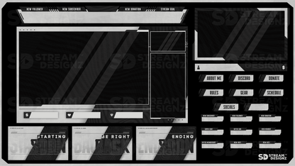 static stream overlay package feature image slate stream designz