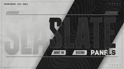 Twitch panels thumbnail slate stream designz