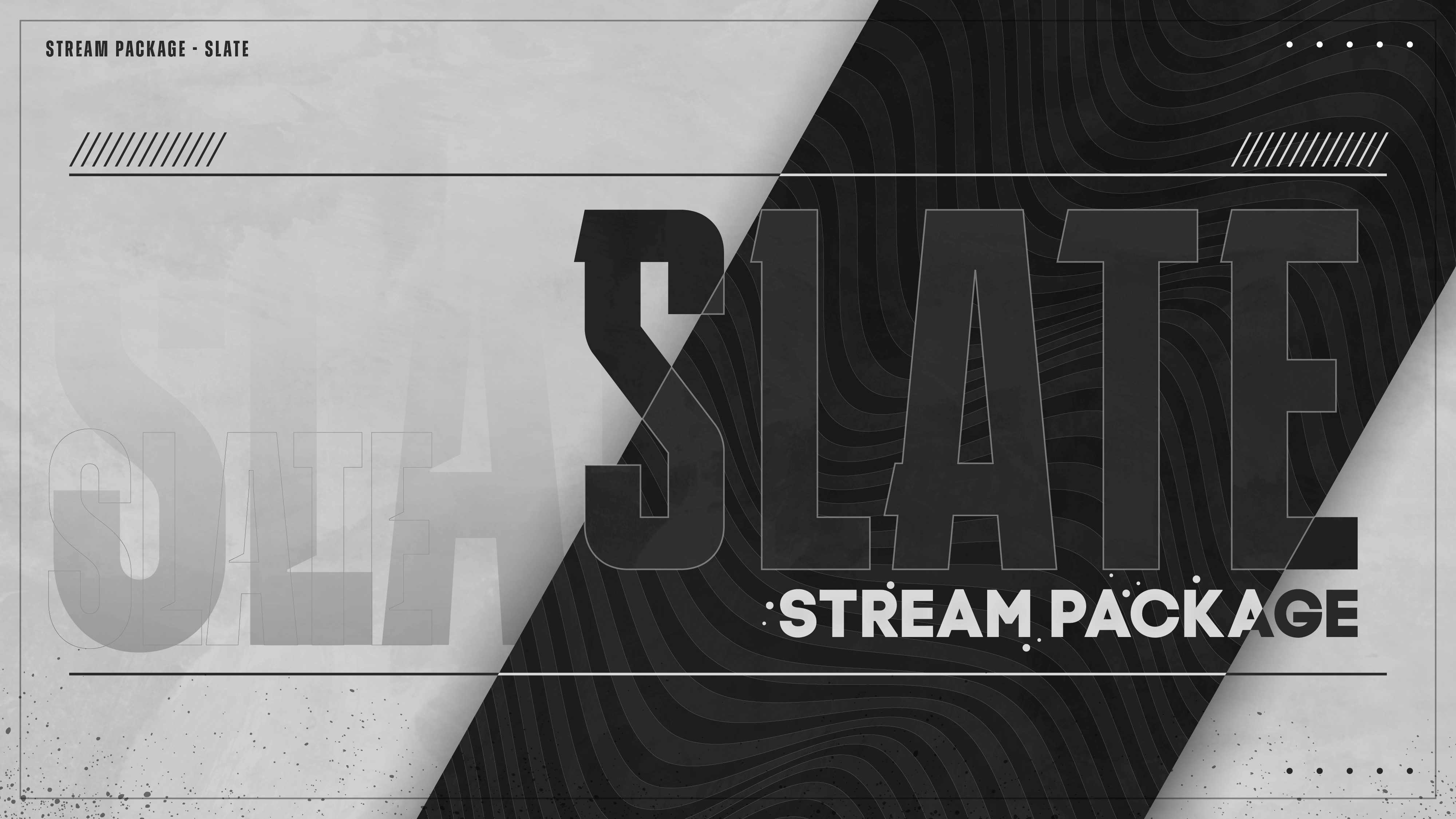 static stream overlay package thumbnail slate stream designz