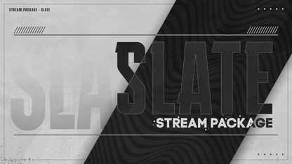 static stream overlay package thumbnail slate stream designz
