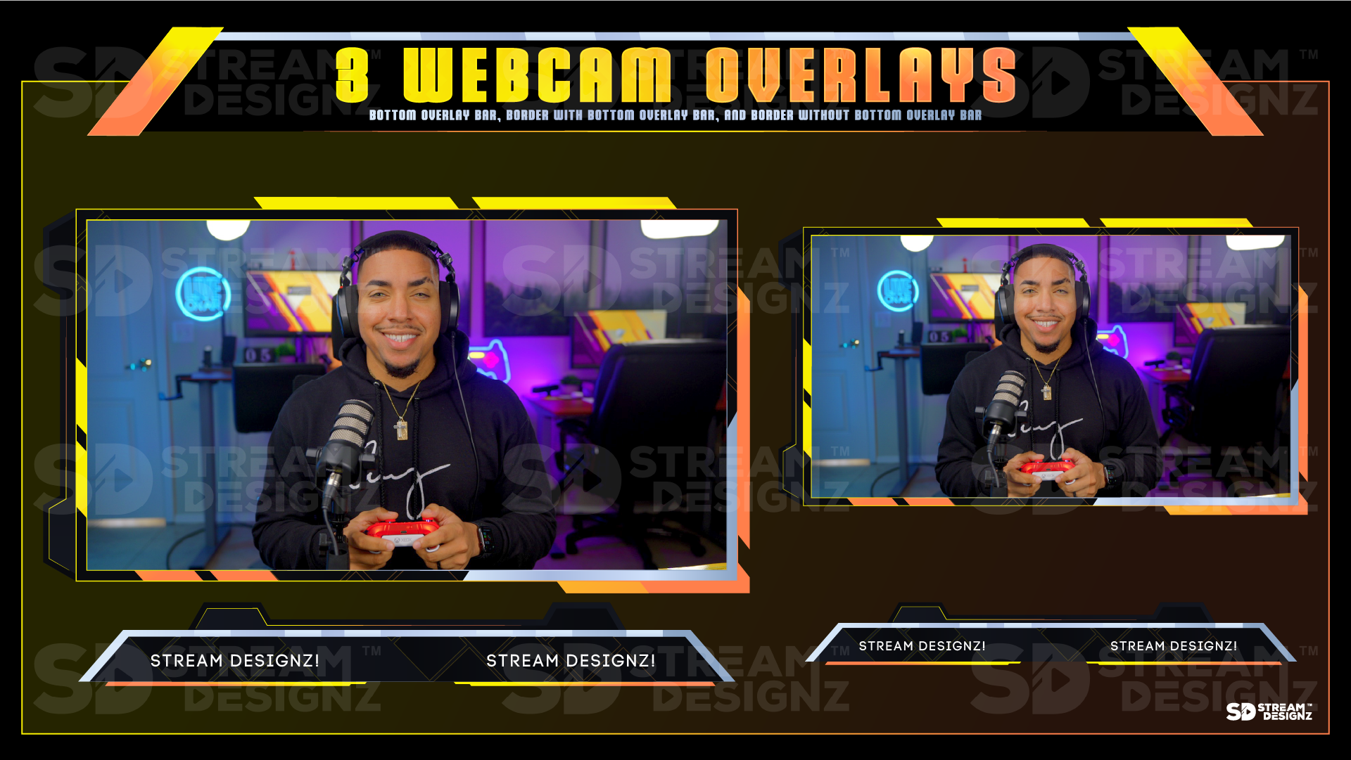 stream overlay package 3 webcam overlays solaris stream designz