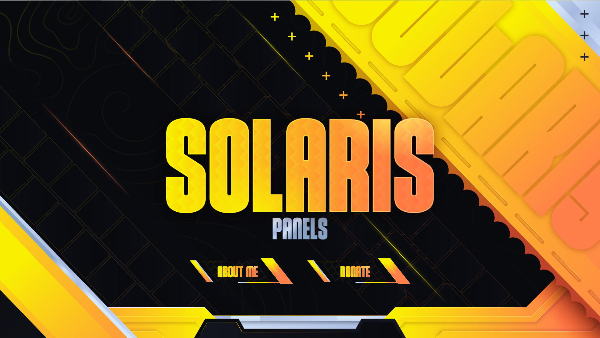 Twitch panels thumbnail solaris stream designz