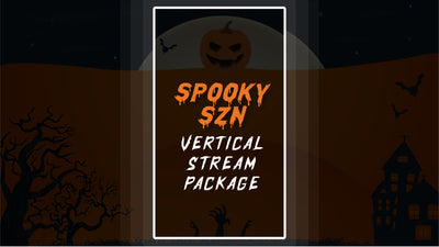 vertical stream overlay package thumbnail spooky szn stream designz