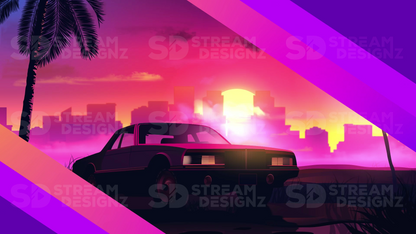 Stinger transition sunset city thumbnail stream designz