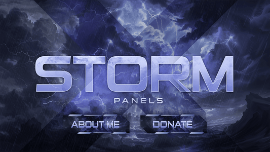 Twitch panels thumbnail storm stream designz