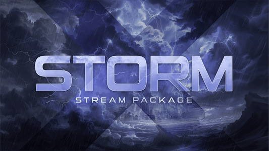 static stream overlay package thumbnail storm stream designz