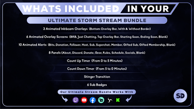 Ultimate stream package whats included in your bundle storm stream designz