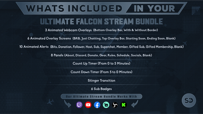 ultimate stream bundle falcon whats included in your package stream designz