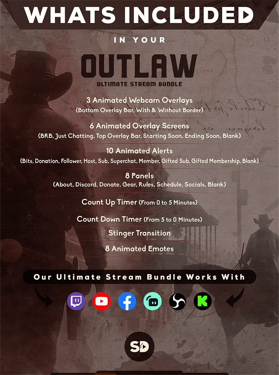 Ultimate stream package whats included in your bundle outlaw stream designz