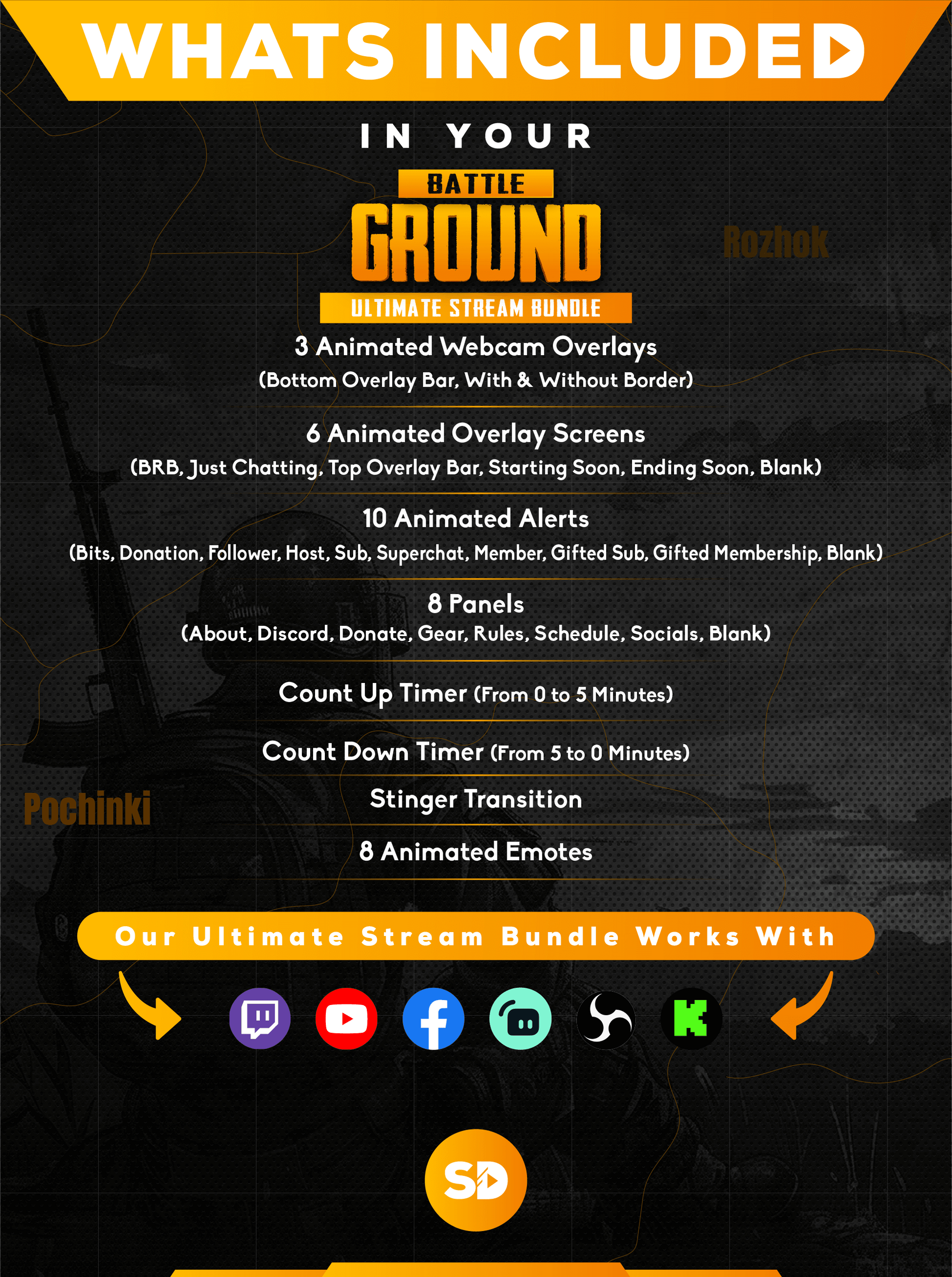 Ultimate stream package whats included in your bundle battleground stream designz