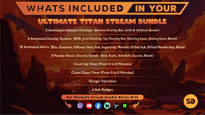 ultimate stream bundle titan whats included in your package stream designz